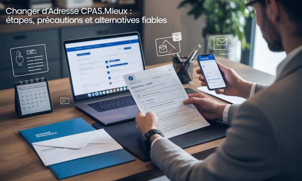 Changer d’adresse Cpasmieux : étapes, précautions et alternatives fiables