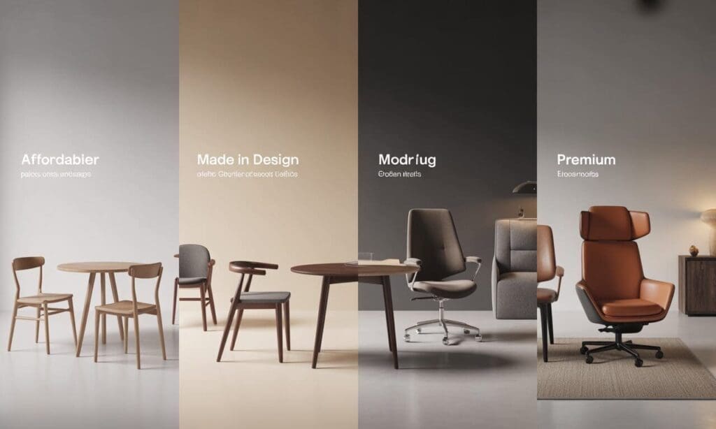 Comparatif des gammes Made in Design prix qualité et ergonomie