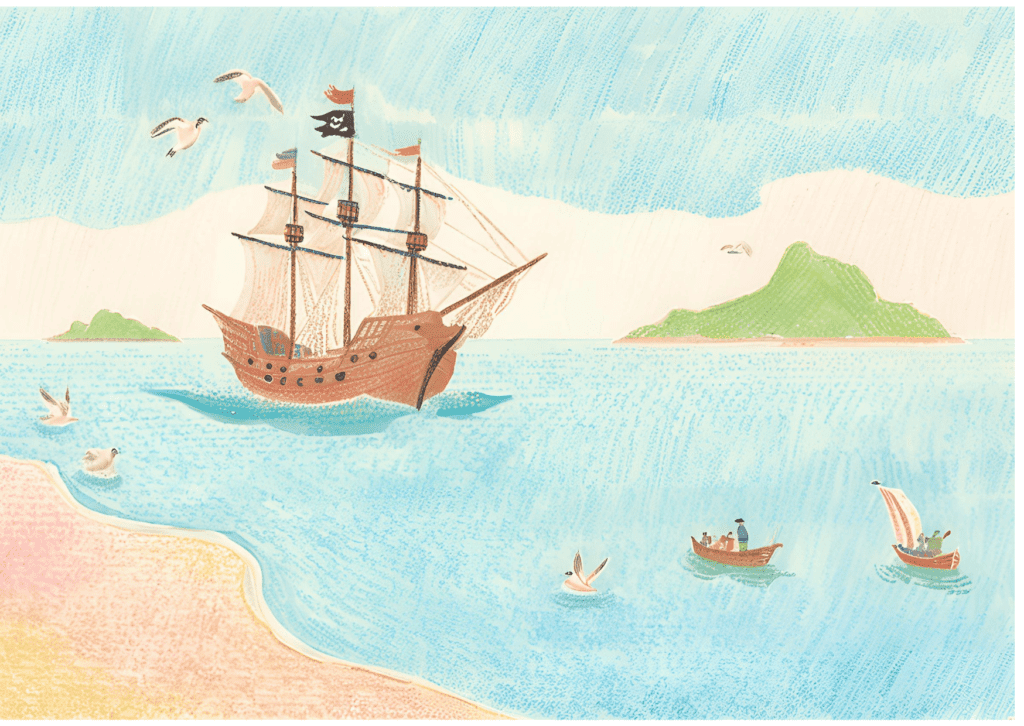 Comment dessiner un bateau pirate facilement ?