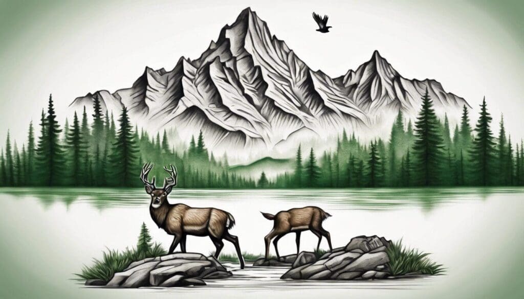 Envie d&rsquo;un tatouage représentant la beauté des forêts et des montagnes ?