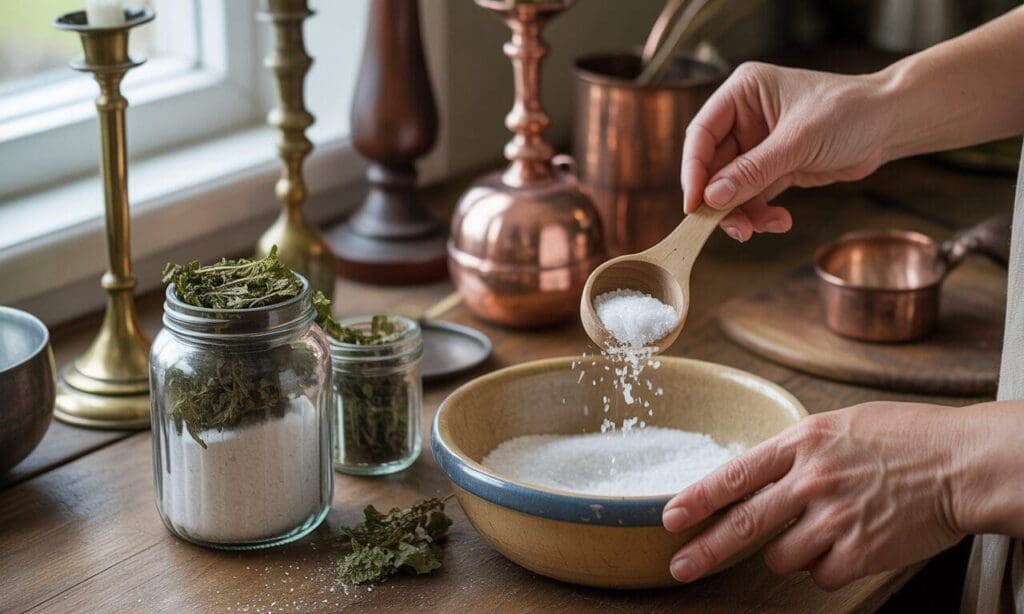 Fabriquer et doser son mélange de sel d’oseille maison pour le nettoyage et l’entretien des métaux et boiseries