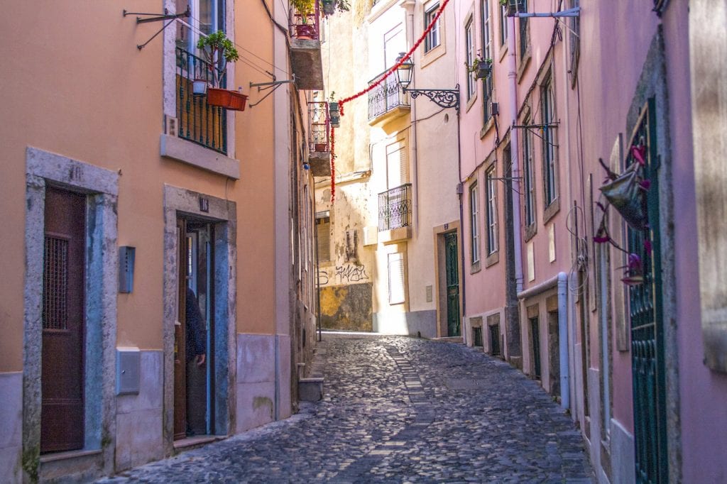 Quartiers colorés lisbonne portugal