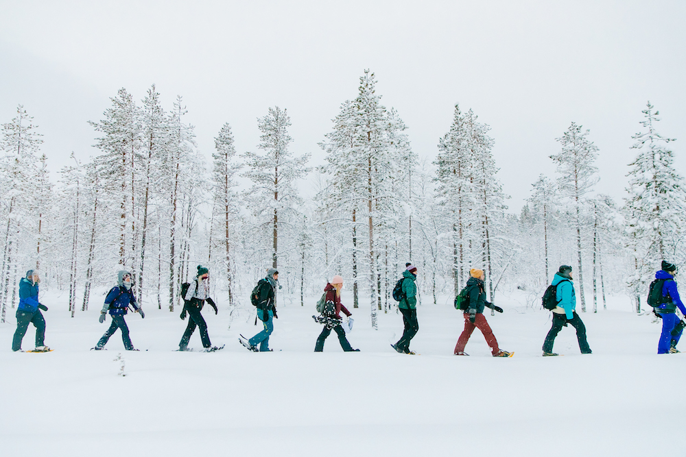 Voyage en Laponie excursion en raquettes