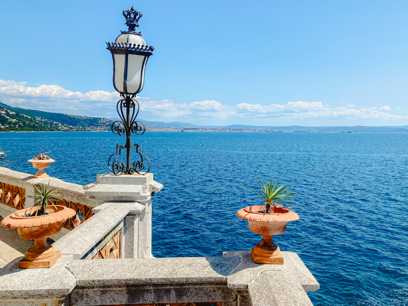 Vue du château de Trieste, Italie