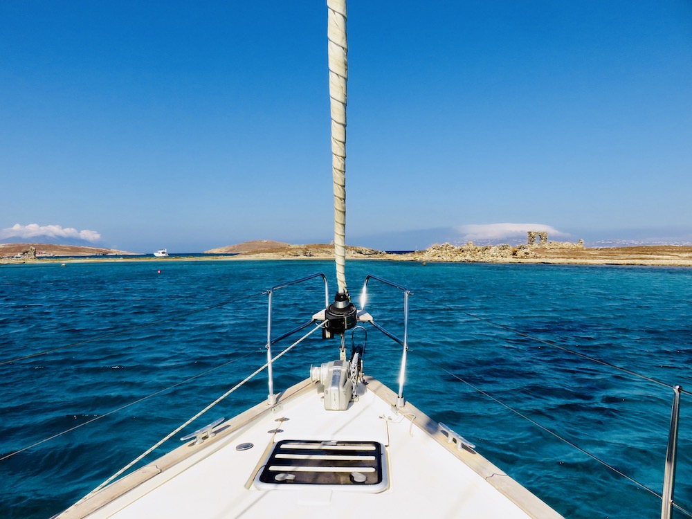 Navigation vers Délos, Cyclades