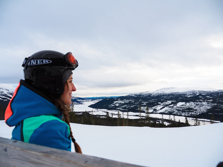 activités vue laponie sont piste de ski