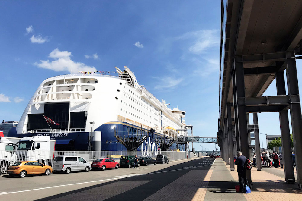 voiture pour la norvège ferry Terminal-in-Kiel