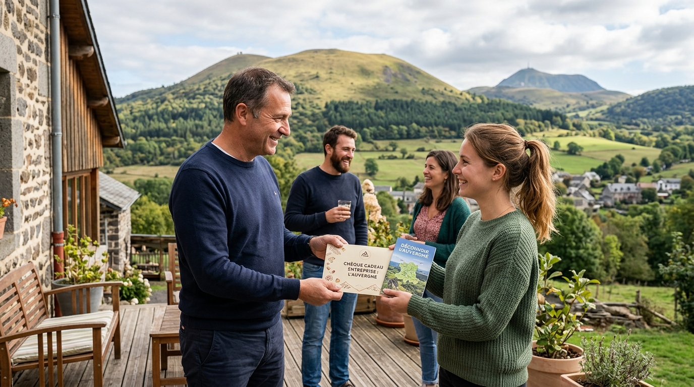 Chèque cadeau entreprise : offrir l&rsquo;Auvergne à ses équipes