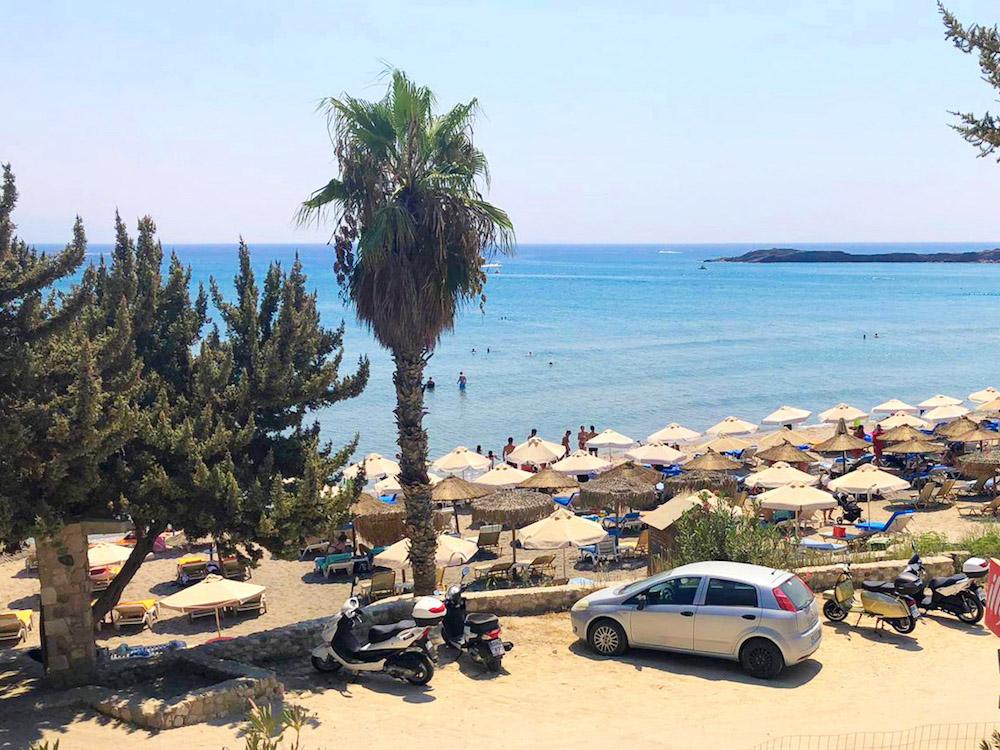 en vacances à la plage paradisiaque de kos