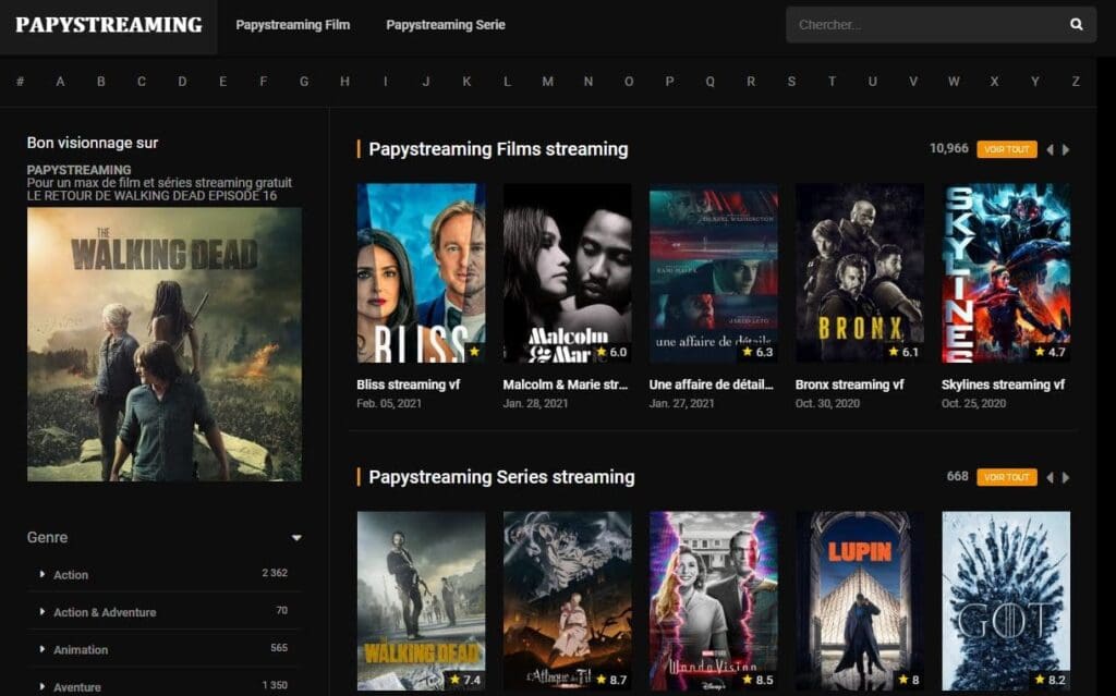 Papystreaming, la meilleure adresse de streaming sur internet