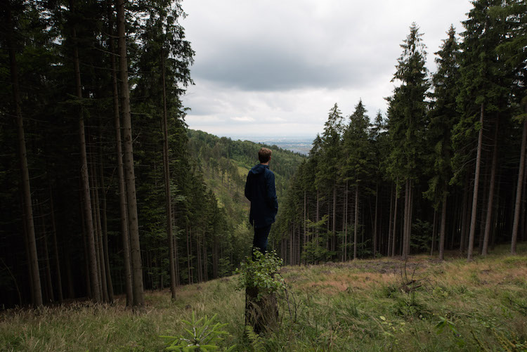 République tchèque vue sur les montagnes des Beskides