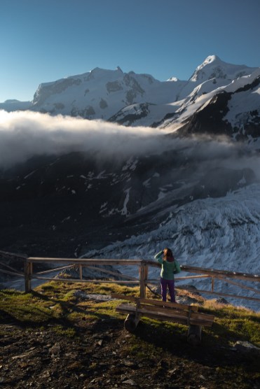 vue dans les alpes suisses