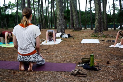 yoga surf camp moliets france