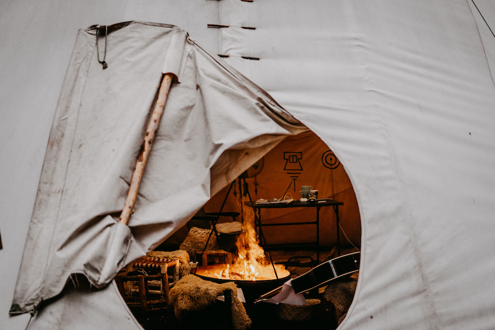 suède camping désert nature